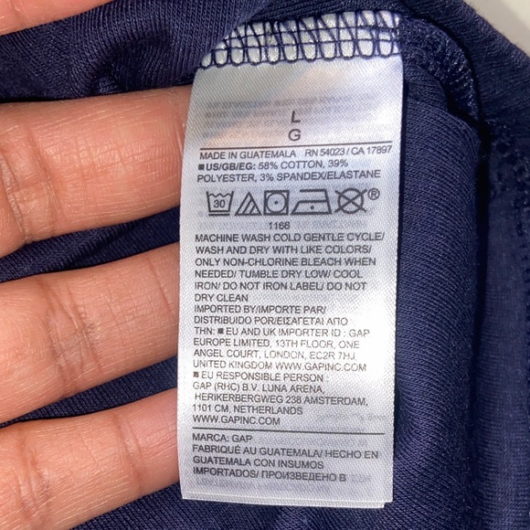 GAP Rib Navy Blue Tank Top - Picture 9 of 11